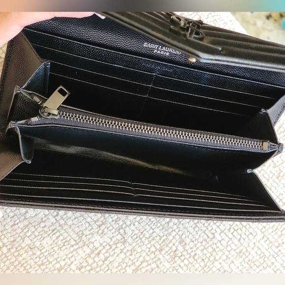 YSL Matelasse Quilted Leather Wallet - Picture 12 of 15